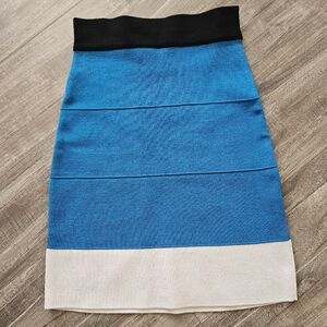 Bebe colorblock bandage skirt size xs